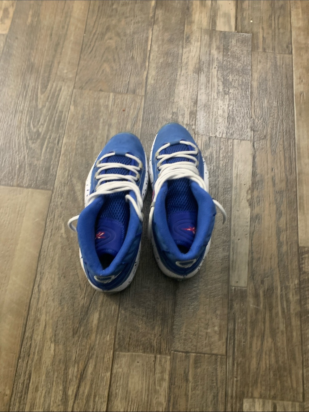 Reebok Men's Royal Blue and White Sneakers